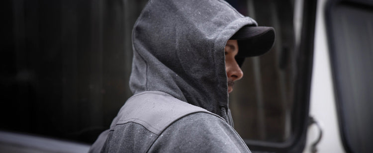 Cotton-Rich Hooded Fleece