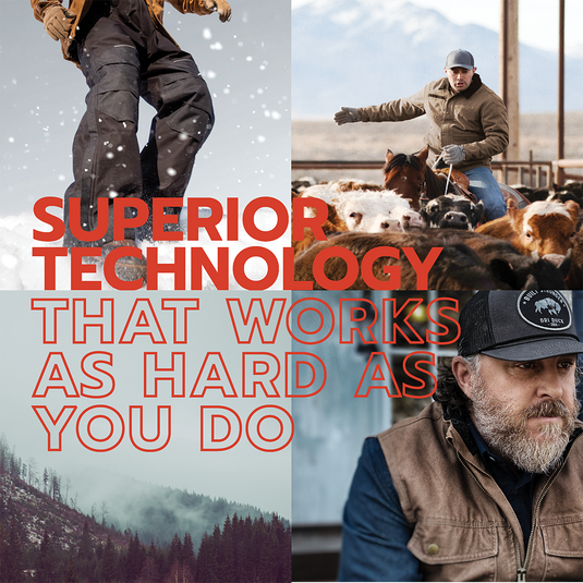 Outerwear with extreme weather-proof technology designed for tough outdoor work environments