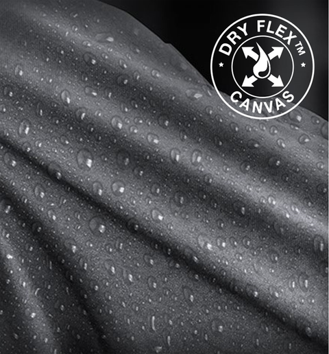 Water droplets on Dri Duck's Dry Flex™ Water-resistant Canvas material.