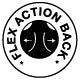 Flex action back: Provides maximum range of motion across the shoulders