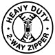 Heavy duty 2 way zipper: YKK, high quality, 2-way, metal zipper with custom DRI DUCK puller