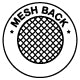 Mesh back: Allows air to circulate through fabric easier, keeping you cooler