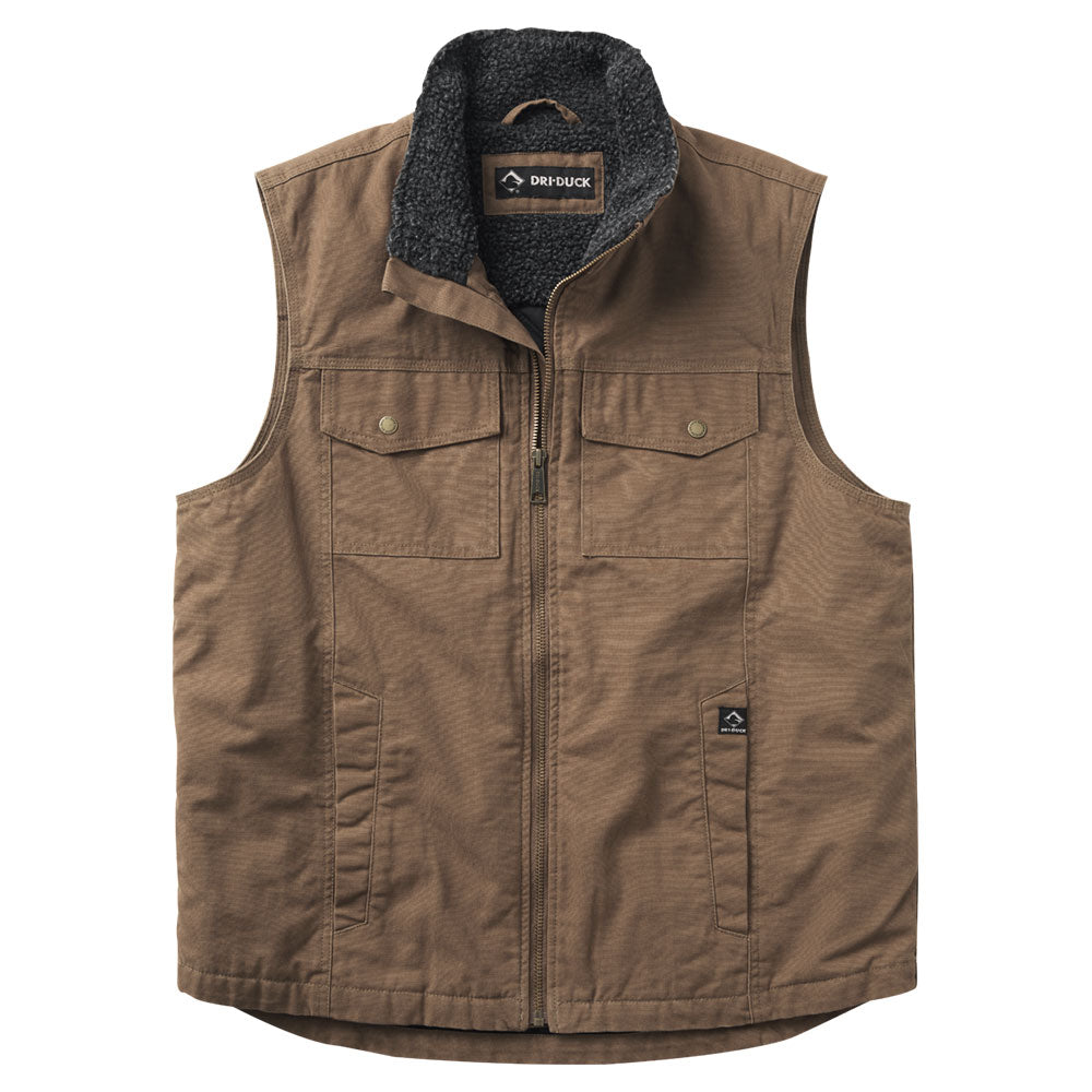 Trek Vest Durable Men's Canvas Work Vest for Tough Jobs DRI DUCK