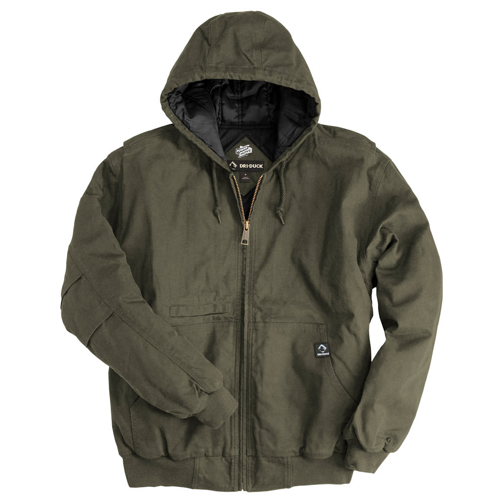 Canvas fleece hood jacket online