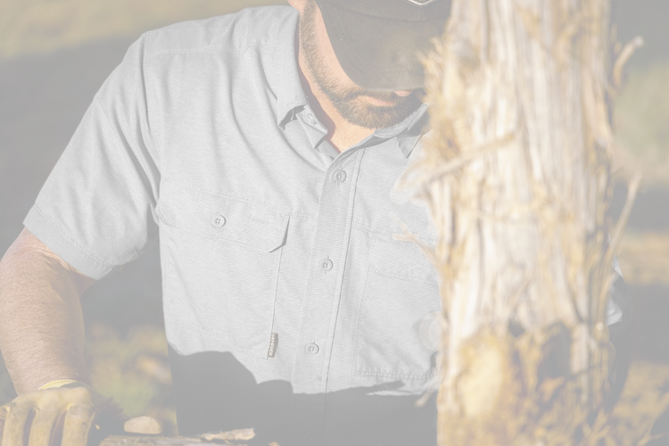 Slate blue Crossroad Short Sleeve – lightweight polyester – breathable stretch fabric with UV protection