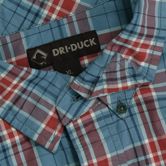 Detail shot featuring hidden button-down collar