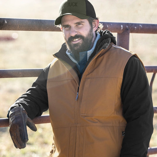 Saddle Rigor Vest – water-resistant 2-way stretch polyester canvas – durable workwear
