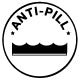 Fleece technology that resists surface particle build-up