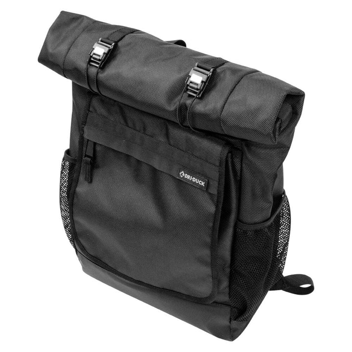 black nylon backpack laptop Roll Top Bag