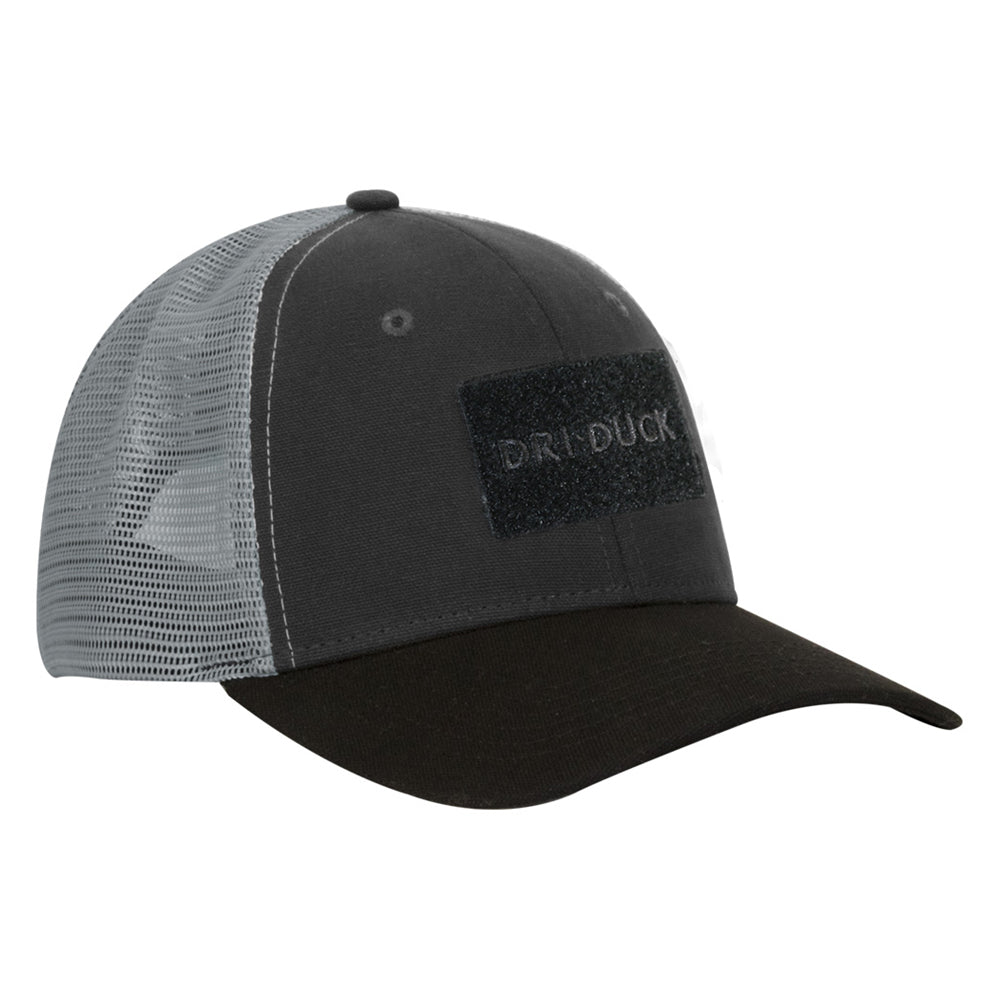 Dri Duck Men s Charcoal Americana Hudson Mesh Back Trucker Cap