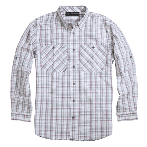 DRI DUCK's Highridge Seersucker is the ultimate lightweight mens button up shirt.