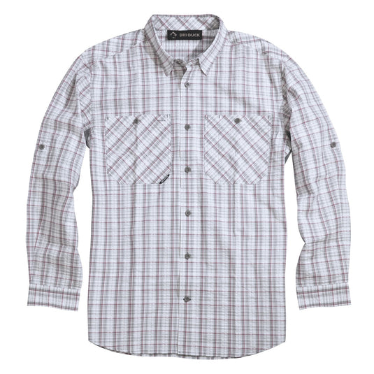 DRI DUCK's Highridge Seersucker is the ultimate lightweight mens button up shirt.