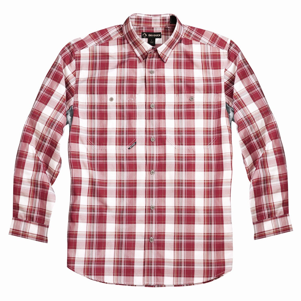 Highridge Plaid Shirt Red and White Plaid / S